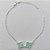 PULSEIRA FOLHEADA A PRATA COM 50 MILÉSIMOS + VERNIZ DIAMOND 18CM TREVO VERDE CLARO 10MM + EXTENSOR - PRPS000831 - Imagem 1