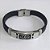 PULSEIRA EM AÇO INOXIDÁVEL EMBORRACHADA 20CM LARGURA 10MM COM TRAVA DESENHO MÃO HANSÁ ACPS000411 - Imagem 1