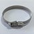 PULSEIRA  EM AÇO INOXIDÁVEL 20CM ESTILO CINTO COM AJUSTE ACPS000425 - Imagem 1