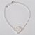 PULSEIRA FOLHEADA A PRATA COM 50 MILÉSIMOS + VERNIZ DIAMOND 18CM TREVO MADRE PÉROLA 13MM FECHO LAGOSTA + EXTENSOR PRPS000876 - Imagem 1