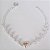 PULSEIRA FOLHEADA A PRATA COM 50 MILÉSIMOS + VERNIZ DIAMOND INFANTIL 15CM PÉROLAS COM CORAÇÃO PEDRA CRISTAL LARANJA PRPS000879 - Imagem 1