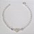 PULSEIRA FOLHEADA A PRATA COM 50 MILÉSIMOS + VERNIZ DIAMOND INFANTIL 15CM CORAÇÃO PEDRA CRISTAL PRPS000880 - Imagem 1