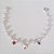 PULSEIRA FOLHEADA A PRATA COM 50 MILÉSIMOS + VERNIZ DIAMOND INFANTIL 12CM PÉROLAS E CORAÇÃO PRPS000888 - Imagem 1