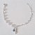 PULSEIRA FOLHEADA A PRATA COM 50 MILÉSIMOS + VERNIZ DIAMOND INFANTIL 14CM - PULSEIRA COM BOLINHAS E CORAÇÕES E PINGENTES FIGA E OLHO GREGO PRPS000898 - Imagem 1