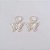 BRINCO FOLHEADO A PRATA COM 50 MILÉSIMOS + VERNIZ DIAMOND ARGOLA DE PRESSÃO E PINGENTE BORBOLETA 15X21MM PRBR000843 - Imagem 1