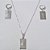 CONJUNTO FOLHEADO A PRATA COM 50 MILÉSIMOS  + VERNIZ DIAMOND CORRENTE VENEZIANA 45CM PINGENTE CRUCIFICO VAZADO 12MM E  BRINCOS COM ARGOLA DE PRESSÃO CRUCIFIXO VAZADO 12MM PRCJ000088 - Imagem 1