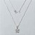 GARGANTILHA FOLHEADA A PRATA COM 50 MILÉSIMOS + VERNIZ DIAMOND CORRENTE VENEZIANA COM PINGENTE BORBOLETA 10MM FECHO LAGOSTA PRGG001250A - Imagem 1