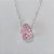 GARGANTILHA FOLHEADA A PRATA COM 50 MILÉSIMOS + VERNIZ DIAMOND CORRENTE SINGAPURA 45CM ZIRCÔNIA ROSA 10X14MM FECHO LAGOSTA PRGG001092 - Imagem 2