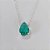 GARGANTILHA FOLHEADA A PRATA COM 50 MILÉSIMOS + VERNIZ DIAMOND CORRENTE CADEADO 45CM ZIRCÔNIA VERDE CLARA 10X14MM FECHO LAGOSTA PRGG001093 - Imagem 2
