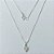 GARGANTILHA FOLHEADA A PRATA COM 50 MILÉSIMOS + VERNIZ DIAMOND CORRENTE VENEZIANA COM PINGENTE MINI CORAÇÃO CRAVEJADO COM MICRO ZIRCÔNIAS E ZIRCÔNIA 7MM MM FECHO LAGOSTA PRGG001101 - Imagem 1