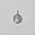 PINGENTE FOLHEADO A PRATA COM 50 MILÉSIMOS + VERNIZ DIAMOND PINGENTE MEDALHA REDONDA NOSSA SRA APARECIDA 15MM PRPG000044 - Imagem 1