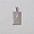 PINGENTE FOLHEADO A PRATA COM 50 MILÉSIMOS + VERNIZ DIAMOND PINGENTE MEDALHA RETANGULAR NOSSA SRA APARECIDA 13X19MM PRPG000048 - Imagem 1