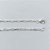 CORRENTE FOLHEADA A PRATA COM 50 MILÉSIMOS + VERNIZ DIAMOND CORRENTE ESTILO CARTIER 60CM LARGURA 1MM PRCR000112 - Imagem 2