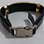 PULSEIRA EM AÇO INOXIDÁVEL 316L COM PLACA DOURADA E CINTA EM COURO 18CM LARGURA 14MM COM TRAVA ACPS000434 - Imagem 2