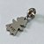 BERLOQUE EM AÇO INOXIDÁVEL 316L PINGENTE MENINA COM PALAVRA LOVE E PEDRA EM ZIRCÔNIA ROSA 11X16MM ACBQ000009 - Imagem 1