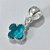 BERLOQUE FOLHEADO A PRATA COM 50 MILÉSIMOS + VERNIZ DIAMOND TREVO AZUL VIDRO 10MM (UNIDADE) PRBQ000132 - Imagem 2