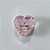 PINGENTE FOLHEADO A PRATA COM 50 MILÉSIMOS + VERNIZ DIAMOND PINGENTE CORAÇÃO EM ZIRCÔNIA ROSA 10X10MM PRPG000049 - Imagem 1