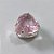 PINGENTE FOLHEADO A PRATA COM 50 MILÉSIMOS + VERNIZ DIAMOND PINGENTE CORAÇÃO EM ZIRCÔNIA ROSA 10X10MM PRPG000049 - Imagem 2