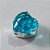 PINGENTE FOLHEADO A PRATA COM 50 MILÉSIMOS + VERNIZ DIAMOND PINGENTE CORAÇÃO EM ZIRCÔNIA AZUL 10X10MM PRPG000051 - Imagem 2