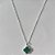 GARGANTILHA FOLHEADA A PRATA COM 50 MILÉSIMOS + VERNIZ DIAMOND CORRENTE SINGAPURA 45CM TREVO VERDE LISTRADO 13MM PRGG001127 - Imagem 1