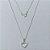 GARGANTILHA FOLHEADA A PRATA COM 50 MILÉSIMOS + VERNIZ DIAMOND CORRENTE VENEZIANA 45CM CORAÇÃO VIDRO 10MM PRGG001128 - Imagem 1