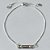 PULSEIRA FOLHEADA A PRATA COM 50 MILÉSIMOS + VERNIZ DIAMOND INFANTIL AJUSTÁVEL COM CHAPINHA DESENHADA PRPS000935 - Imagem 1