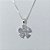 GARGANTILHA FOLHEADA A PRATA COM 50 MILÉSIMOS + VERNIZ DIAMOND CORRENTE VENEZIANA PINGENTE FLOR COM ZIRCÔNIAS CRISTAIS 13MM PRGG001123 - Imagem 2