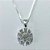 GARGANTILHA FOLHEADA A PRATA COM 50 MILÉSIMOS + VERNIZ DIAMOND CORRENTE VENEZIANA PINGENTE FLOR COM ZIRCÔNIAS CRISTAIS 10MM PRGG001123 - Imagem 2