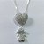 GARGANTILHA FOLHEADA A PRATA COM 50 MILÉSIMOS + VERNIZ DIAMOND CORRENTE VENEZIANA 45CM MENINA E CORAÇÃO CRAVEJADOS COM MICRO ZIRCÔNIAS 14MM PRGG001131 - Imagem 2