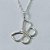 GARGANTILHA FOLHEADA A PRATA COM 50 MILÉSIMOS + VERNIZ DIAMOND CORRENTE SINGAPURA 45CM PINGENTE BORBOLETA VAZADA 30MM PRGG001134 - Imagem 2