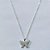 GARGANTILHA FOLHEADA A PRATA COM 50 MILÉSIMOS + VERNIZ DIAMOND CORRENTE SINGAPURA 45CM PINGENTE BORBOLETA VAZADA 22MM PRGG001139 - Imagem 1