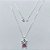 GARGANTILHA FOLHEADA A PRATA COM 50 MILÉSIMOS + VERNIZ DIAMOND CORRENTE VENEZIANA 45CM PINGENTE MENINA COM MICRO ZIRCÔNIAS VERMELHAS 13MM PRGG001152 - Imagem 1