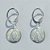 BRINCO FOLHEADO A PRATA COM 50 MILÉSIMOS + VERNIZ DIAMOND ARGOLA DE PRESSÃO NOSSA SENHORA APARECIDA 12MM PRBR000878 - Imagem 1