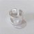 ANEL FOLHEADO A PRATA COM 50 MILÉSIMOS + VERNIZ DIAMOND CORAÇÃO VAZADO LARGURA 14MM - AJUSTÁVEL PRAN000062 - Imagem 2