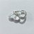 BRINCO FOLHEADO A PRATA COM 50 MILÉSIMOS + VERNIZ DIAMOND ARGOLA FORMATO CORAÇÃO COM 2 FILEIRAS DE MICROS ZIRCÔNIAS 18MM PRBR000922 - Imagem 1
