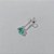 BRINCO FOLHEADA A PRATA COM 50 MILÉSIMOS + VERNIZ DIAMOND - BRINCO DE PINO ZIRCÔNIA FORMATO CORAÇÃO VERDE 6MM (PRA421 )PRBR000934 - Imagem 3