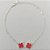 PULSEIRA FOLHEADA A PRATA COM 50 MILÉSIMOS + VERNIZ DIAMOND 18CM 2 TREVOS ROSAS BRILHANTES 10MM + EXTENSOR E FECHO LAGOSTA PRPS000954 - Imagem 1