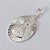 PINGENTE FOLHEADO A PRATA COM 50 MILÉSIMOS + VERNIZ DIAMOND PINGENTE MEDALHA OVAL NOSSA SRA APARECIDA 14X19MM PRPG000056 - Imagem 2