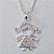 GARGANTILHA FOLHEADA A PRATA COM 50 MILÉSIMOS + VERNIZ DIAMOND CORRENTE VENEZIANA 42CM PINGENTE MENINA COM MICRO ZIRCÔNIAS CRISTAL 12MM FECHO LAGOSTA PRGG001189 - Imagem 2
