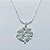 GARGANTILHA FOLHEADA A PRATA COM 50 MILÉSIMOS + VERNIZ DIAMOND CORRENTE l -11 42CM PINGENTE ÁRVORE DA VIDA COM MICRO ZIRCÔNIAS 17MM FECHO LAGOSTA PRGG001190 - Imagem 2