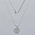 GARGANTILHA FOLHEADA A PRATA COM 50 MILÉSIMOS + VERNIZ DIAMOND CORRENTE l -11 42CM PINGENTE ÁRVORE DA VIDA COM MICRO ZIRCÔNIAS 17MM FECHO LAGOSTA PRGG001190 - Imagem 1