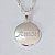 GARGANTILHA FOLHEADA A PRATA COM 50 MILÉSIMOS + VERNIZ DIAMOND CORRENTE SINGAPURA 42CM PINGENTE AMOR 14MM FECHO LAGOSTA PRGG001192 - Imagem 2