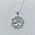 GARGANTILHA FOLHEADA A PRATA COM 50 MILÉSIMOS + VERNIZ DIAMOND CORRENTE 42CM PINGENTE ÁRVORE DA VIDA COM MICRO ZIRCÔNIAS 20MM FECHO LAGOSTA PRGG001194 - Imagem 2