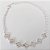 PULSEIRA FOLHEADA A PRATA COM 50 MILÉSIMOS + VERNIZ DIAMOND 18CM PULSEIRA COM 7 TREVOS COM ZIRCÔNIAS CRISTAIS + EXTENSOR E FECHO LAGOSTA PRPS000961 - Imagem 1