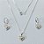 CONJUNTO FOLHEADO A PRATA COM 50 MILÉSIMOS + VERNIZ DIAMOND CORRENTE VENEZIANA 45CM MAIS PINGENTE CORAÇÃO 10MM BRINCO ARGOLA DE PRESSÃO CORAÇÃO LISO 10MM PRCJ000195 - Imagem 1