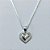 CONJUNTO FOLHEADO A PRATA COM 50 MILÉSIMOS + VERNIZ DIAMOND CORRENTE VENEZIANA 45CM MAIS PINGENTE CORAÇÃO 10MM BRINCO ARGOLA DE PRESSÃO CORAÇÃO LISO 10MM PRCJ000195 - Imagem 2