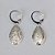 BRINCO FOLHEADO A PRATA COM 50 MILÉSIMOS + VERNIZ DIAMOND ARGOLA DE PRESSÃO GOTA TEXTURA 11MM PRBR000943 - Imagem 1