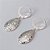 BRINCO FOLHEADO A PRATA COM 50 MILÉSIMOS + VERNIZ DIAMOND ARGOLA DE PRESSÃO GOTA TEXTURA 11MM PRBR000943 - Imagem 2