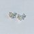 BRINCO FOLHEADO A PRATA COM 50 MILÉSIMOS + VERNIZ DIAMOND BRINCO DE PINO BORBOLETA COM MICRO ZIRCÔNIA 9MM PRBR000945 - Imagem 2