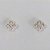 BRINCO FOLHEADO A PRATA COM 50 MILÉSIMOS + VERNIZ DIAMOND BRINCO PINO TREVO COM ZIRCÔNIAS CRISTAIS 7MM PRBR000948 - Imagem 1